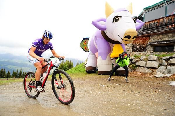 Kristian Hynek on his way to a stage win