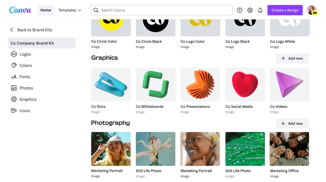 Screenshot of new tools in the Canva update