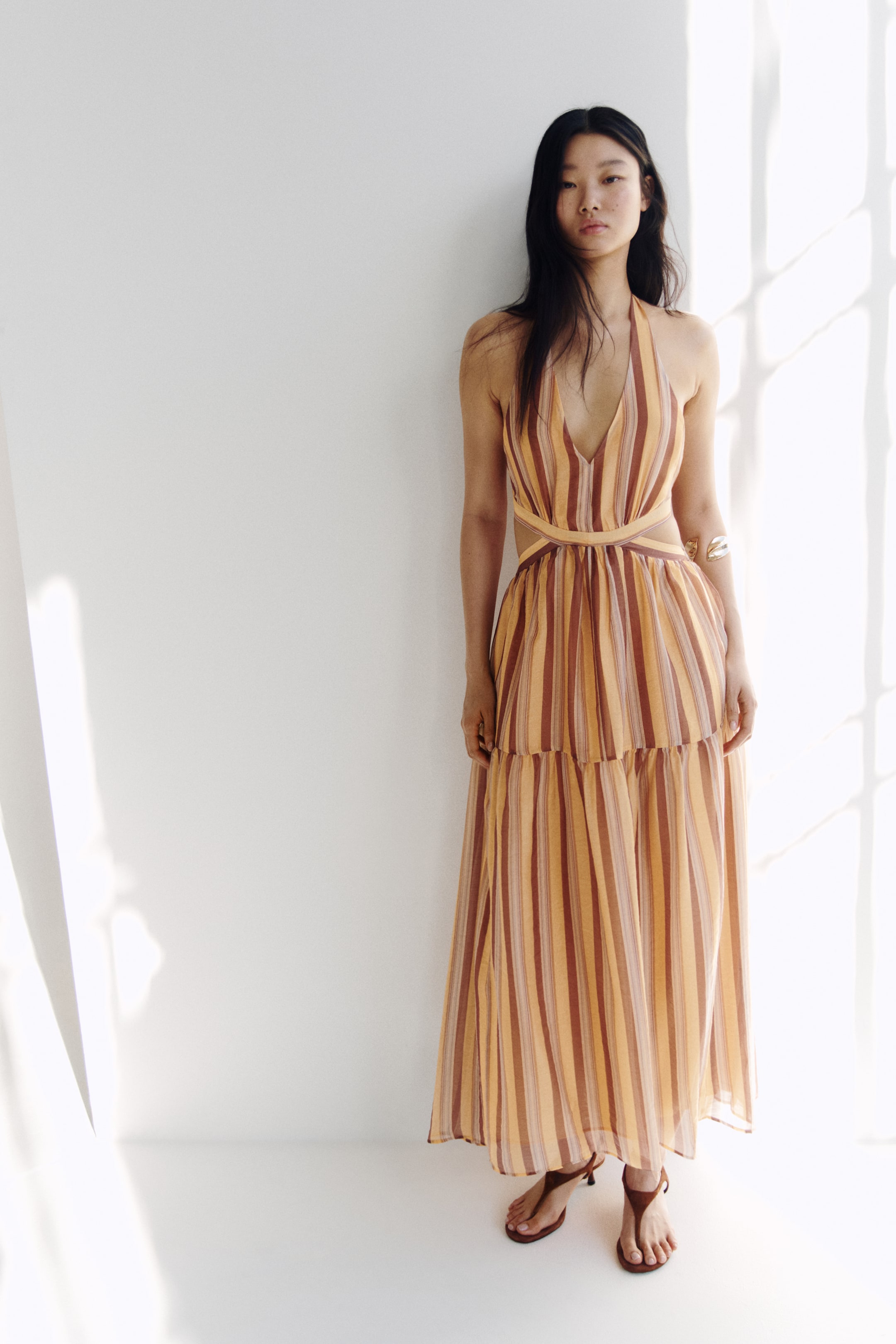 Cut-Out Halterneck Dress