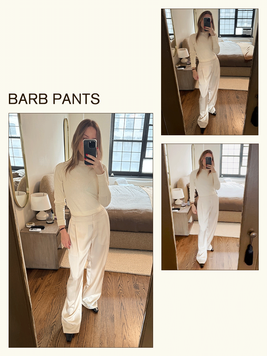 Nikki Chwatt is wearing Leset pants for a try-on and review.