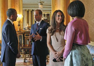 Prince William and Kate Middleton meet Michelle and Barack Obama