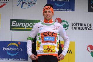 Maciej Paterski (CCC) in the leader's white jersey for another day.