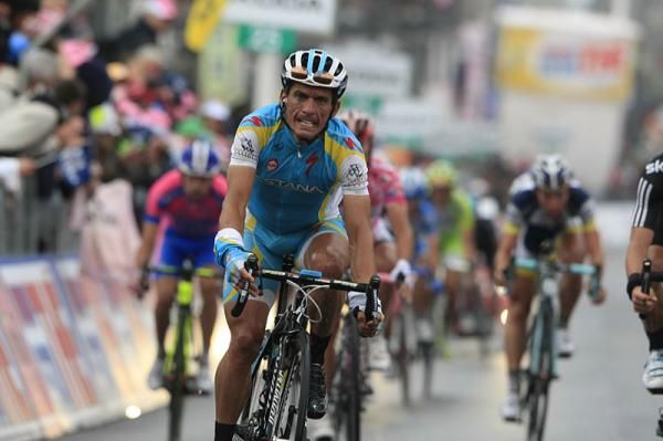 The face of Paolo Tiralongo (Astana) shows just how tough the stage was