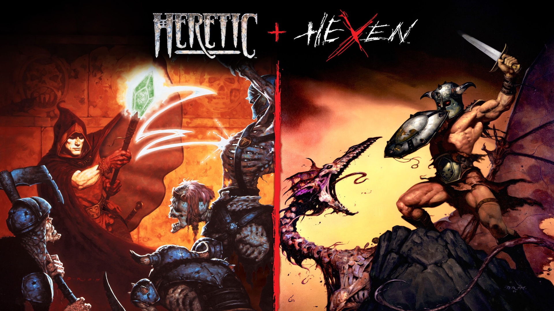 Heretic + Hexen double pack cover art 