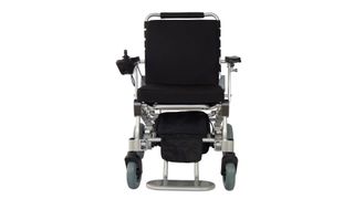 EZ Lite Cruiser Deluxe DX12: An image showing the powerchair in black from the front