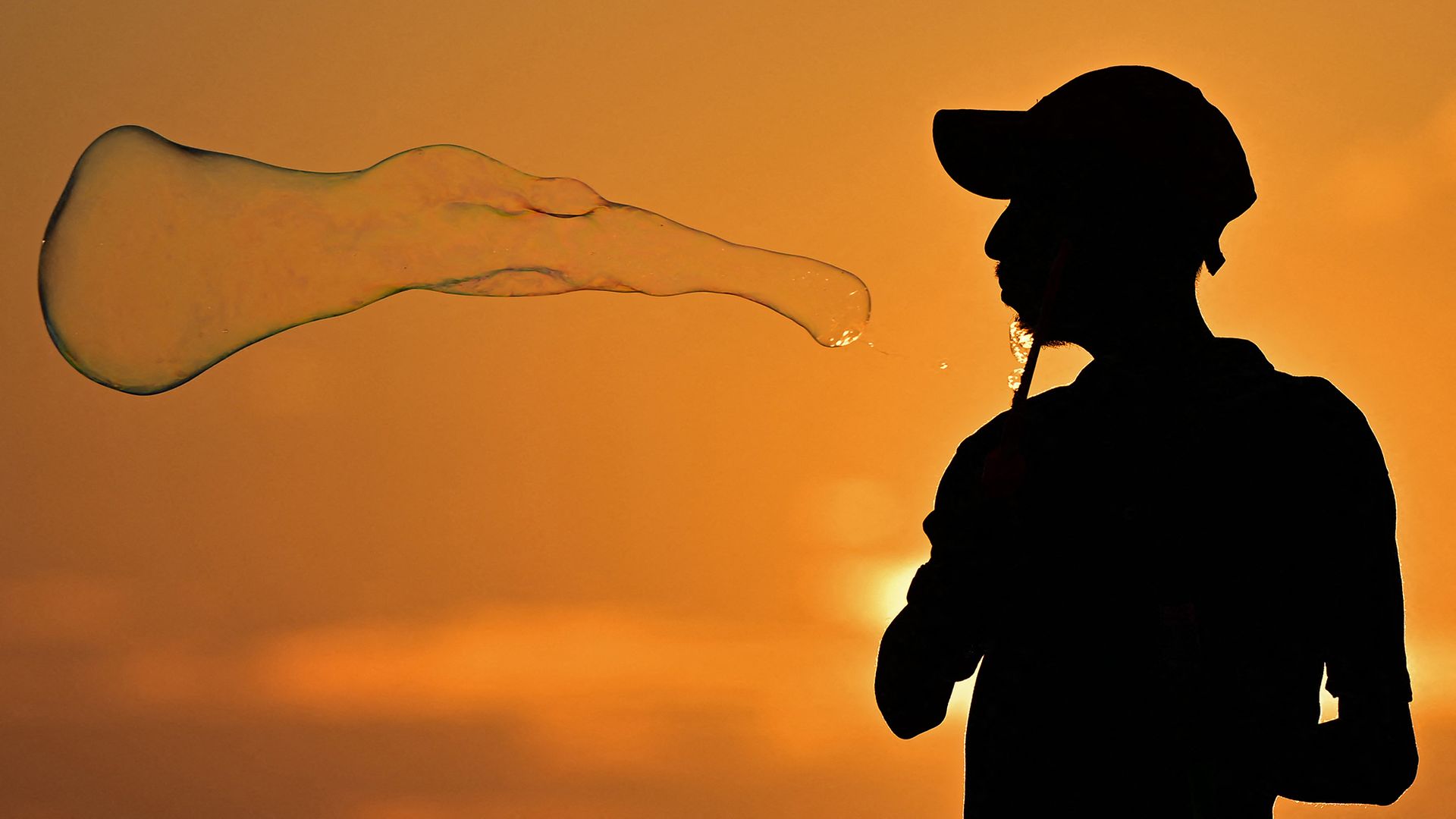 
                                A vendor sells bubble toys on the Galle Face promenade in Colombo, Sri Lanka
                            