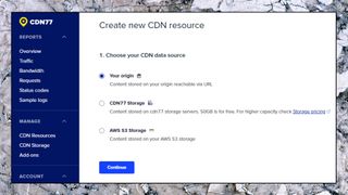 Create New CDN Resource