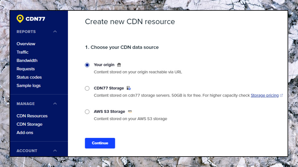 Create New CDN Resource