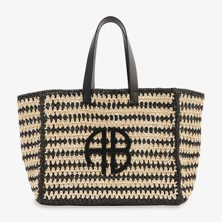 Annie Bing Rio large woven tote bag