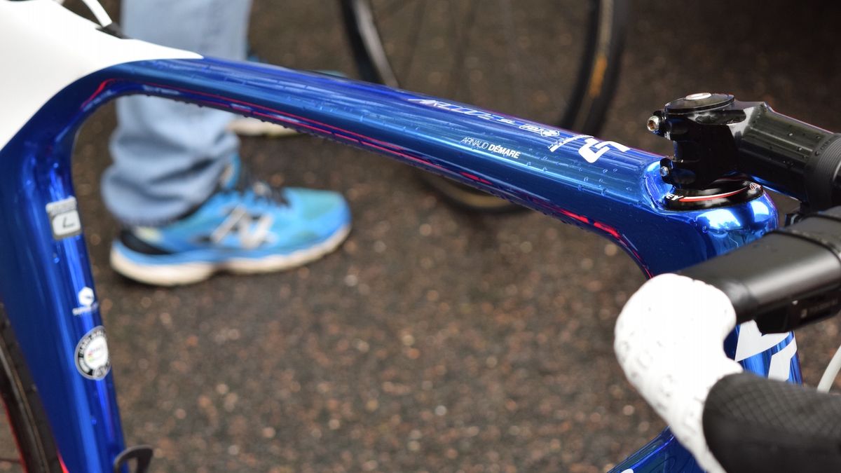 Arnaud Demare sprinted the new Aircode to victory on stage 2 of the race