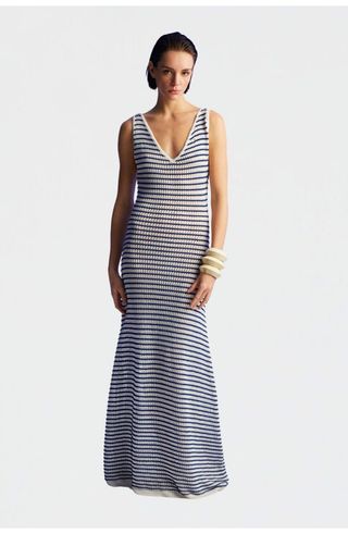 Striped Long Dress