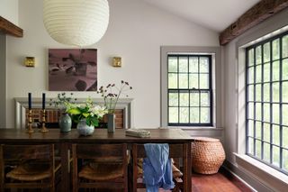 grey dining room ideas with farmhouse table
