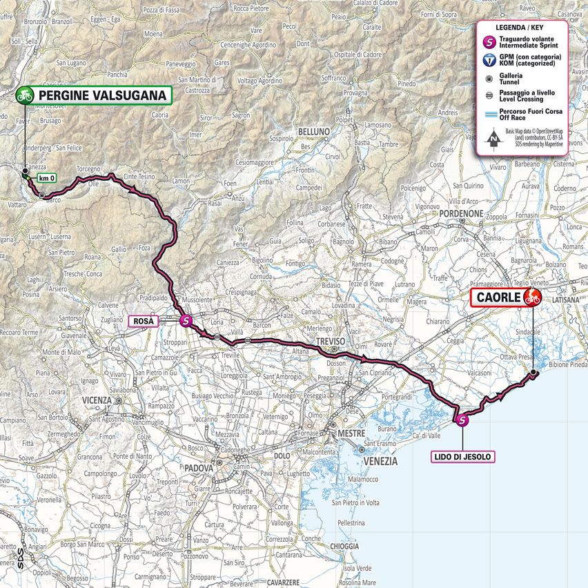 Maps and profiles of the 2023 Giro d'Italia