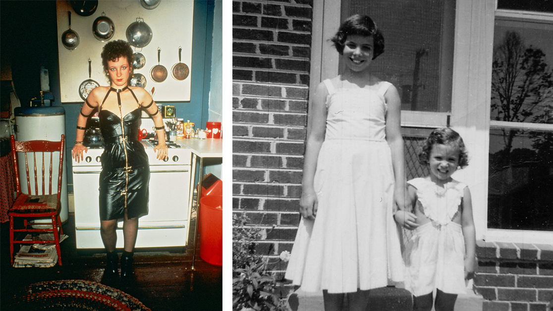 Images of Nan Goldin and her sister from book Sisters, Saints &amp; Sibyls