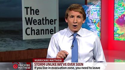 The Weather Channel warns about Hurricane Matthew