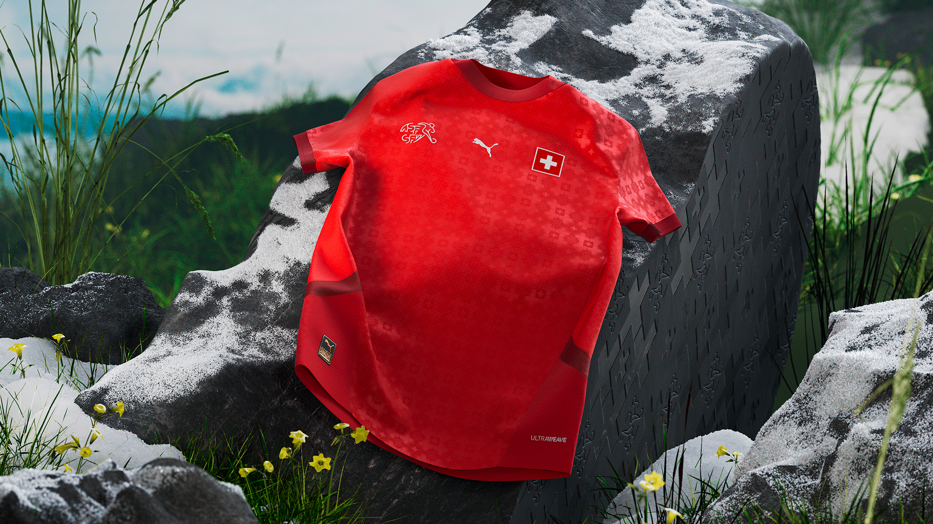 Switzerland women's Euro 2025 home shirt