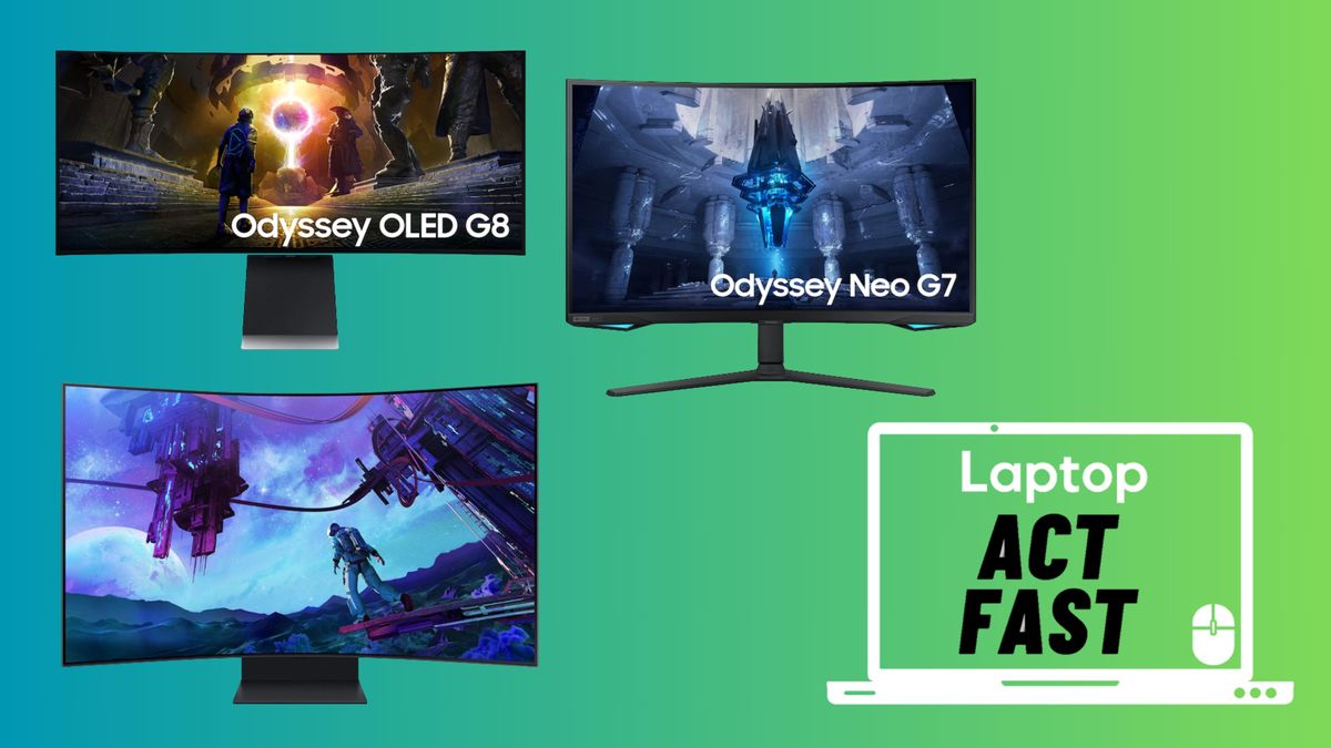 Samsung Odyssey Ark 2nd Gen, Samsung Odyssey OLED G* and Samsung Odyssey Neo G7 monitors on sale