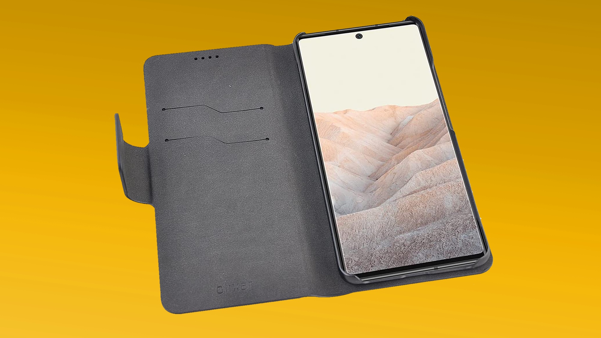 Olixar Folio Wallet Case for Pixel 6 Pro opened up