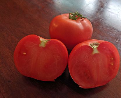 Sliced Open Champion Tomato