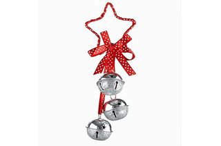Debenhams Red polka dotted star door hanger Christmas decorations