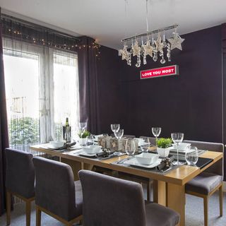 dining room with dining table and chair