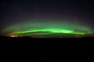 The Aurora Belt from Edmonton, Canada during the auroras light show.