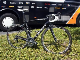 Young HTC-Highroad hotshot Tejay Van Garderen is hoping for a good showing at this year's Tour de France aboard Specialized's latest "Project Black" machine - a joint collaboration with McLaren to see if improvements can be made on the consumer-spec S-Works Tarmac SL4.