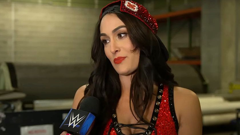 Nikki Bella is interviewed after surprise appearance at the 2025 WWE Royal Rumble.