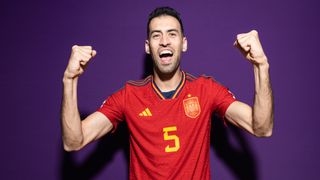 Sergio Busquets of Spain poses for his FIFA World Cup Qatar 2022 portrait on November 18, 2022.