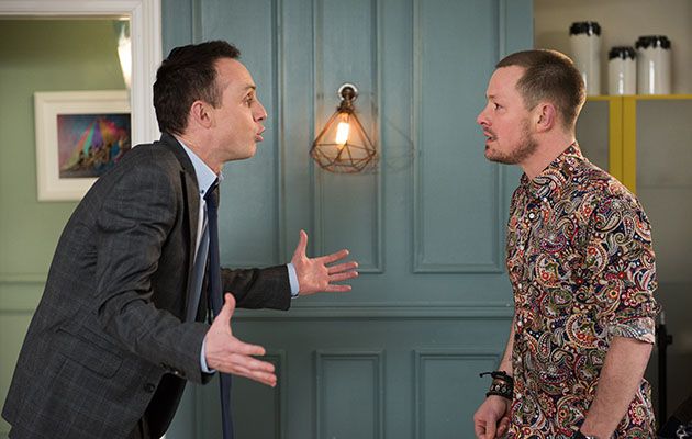 Hollyoaks spoilers! Kyle and James have a blazing row when Kyle accuses him of cheating