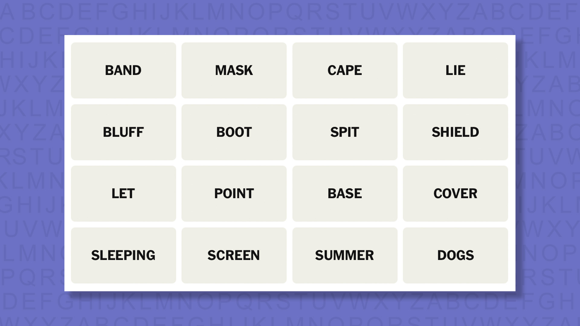 NYT Connections hints for game 1028 on a purple background