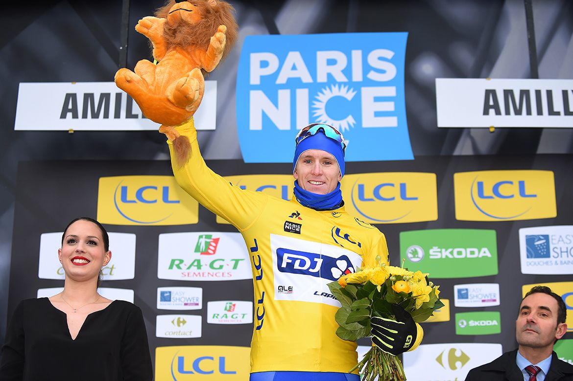 Arnaud Demare kept hold of his yellow jersey