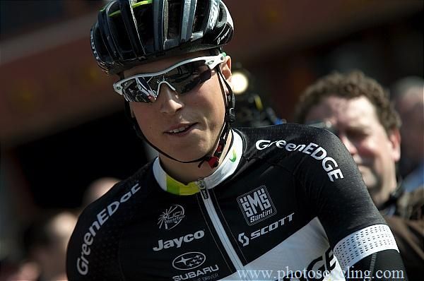 Jens Keukeleire (Greenedge) was in the Dwars door Vlaanderen breakaway