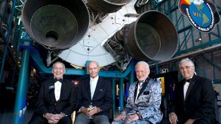 Aldrin was joined by other Apollo astronauts at his recent Apollo 11 Gala. Credit: catvphotography.co.uk