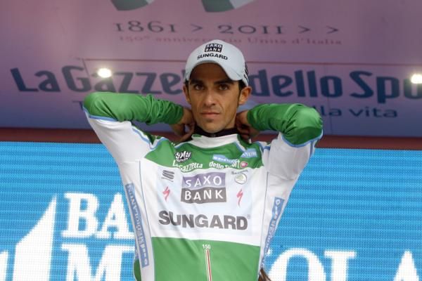 Alberto Contador (Saxo Bank) leads the mountains competition