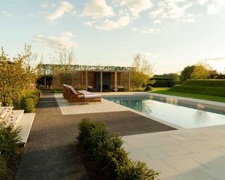 pergola ideas for a pool garden pavilion design by Farlam & Chandler
