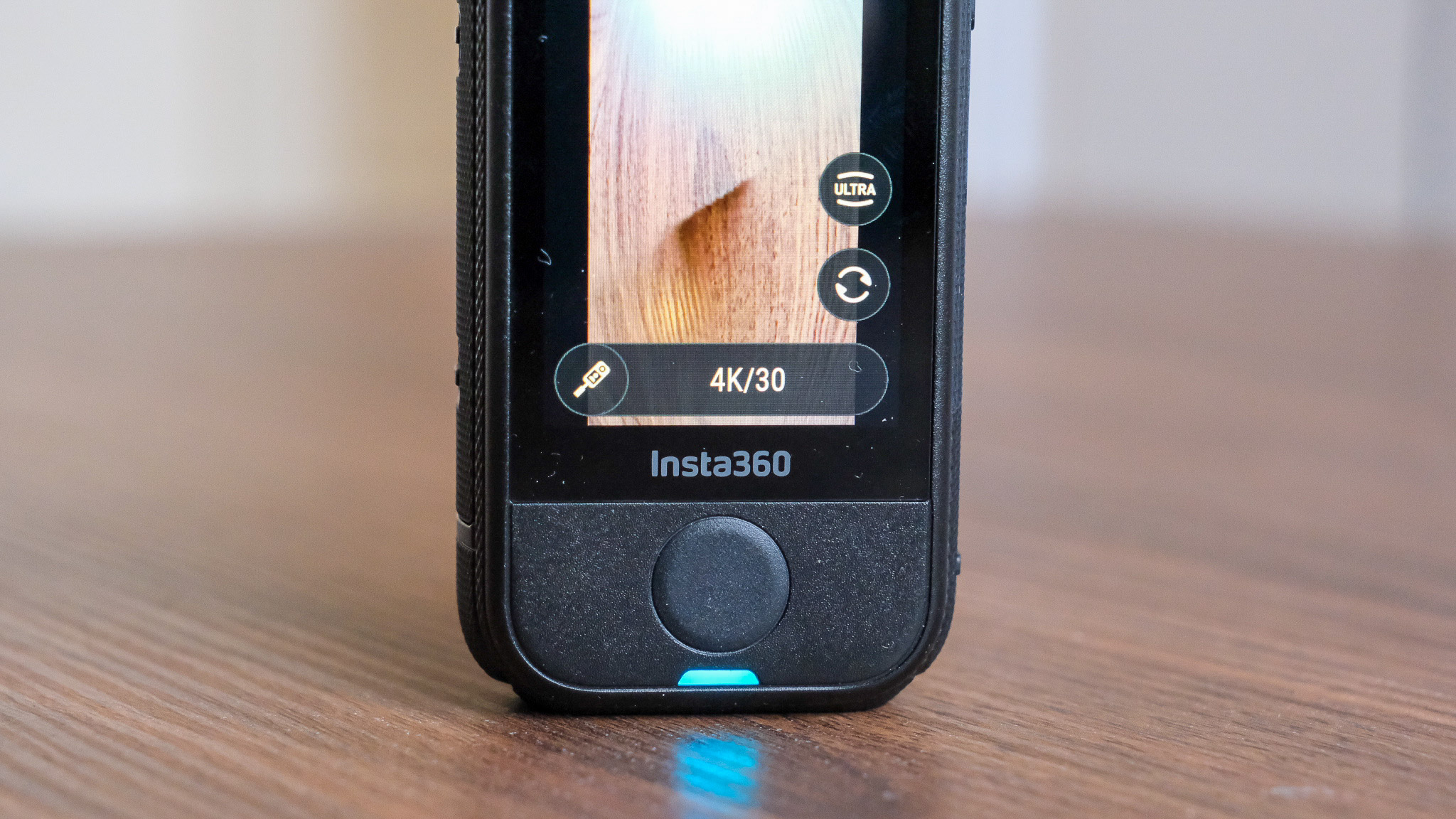 Photo of the Insta360 X4 Air action camera in an office