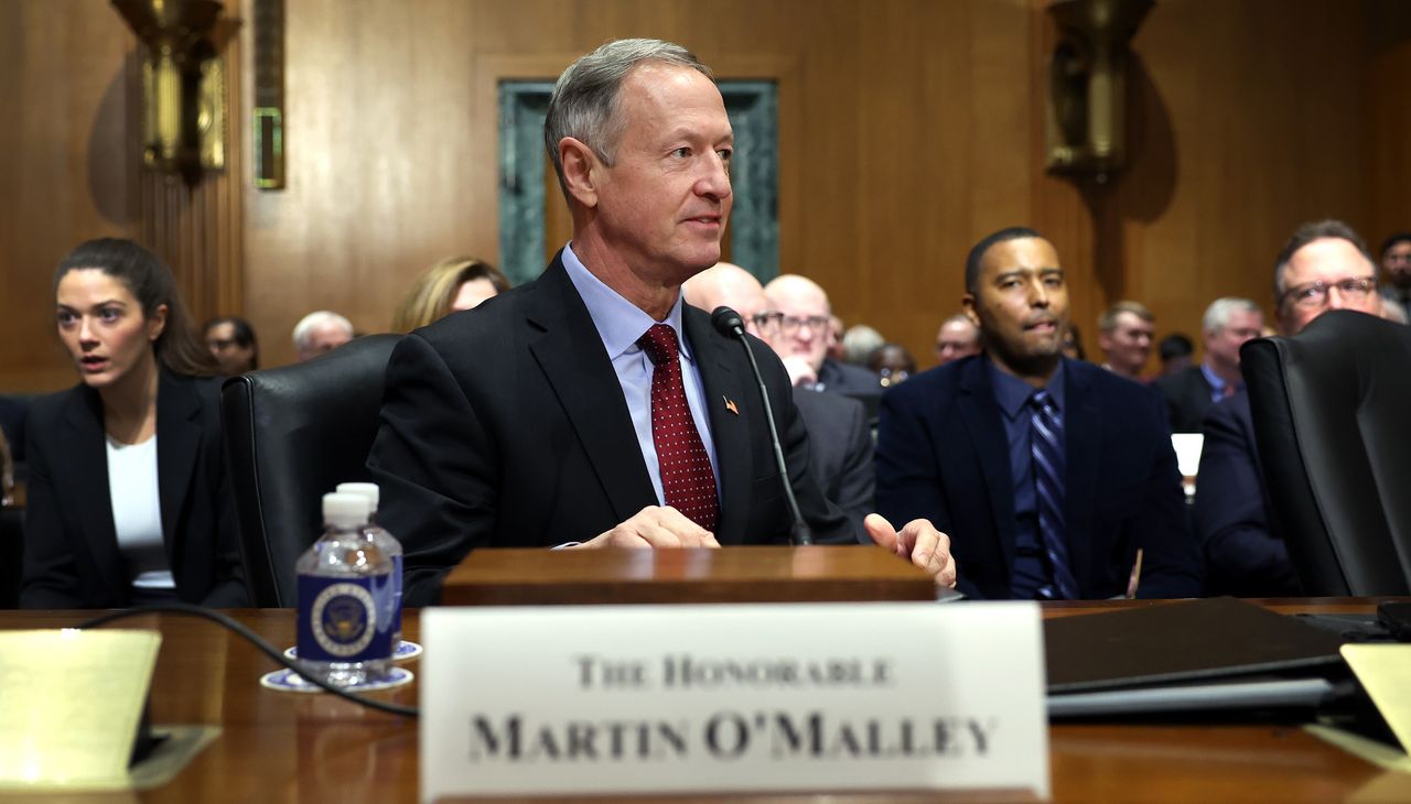 Social Security Commissioner Martin O&#039;Malley at his Senate confirmation hearing.