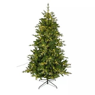 Pre-lit artificial Christmas tree