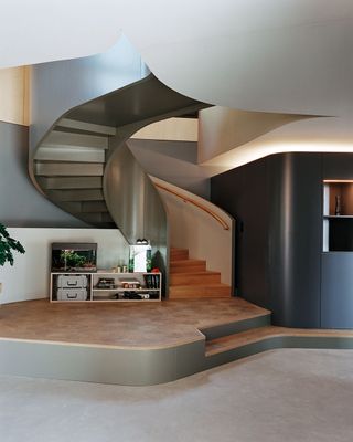 Spiral staircase by Baier Bischofberger Architects