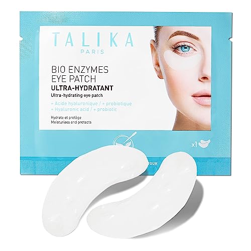 Talika Bio Enzymes Eye Patch - Instant Ultra-Moisturising Under Eye Patches for Adults - Eye Mask for Dark Circles Tired Eyes & Puffiness - Single Pair Under Eye Mask