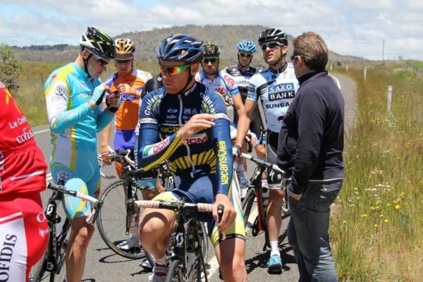 Taking a break during one of the long training rides between Canberra and Thredbo