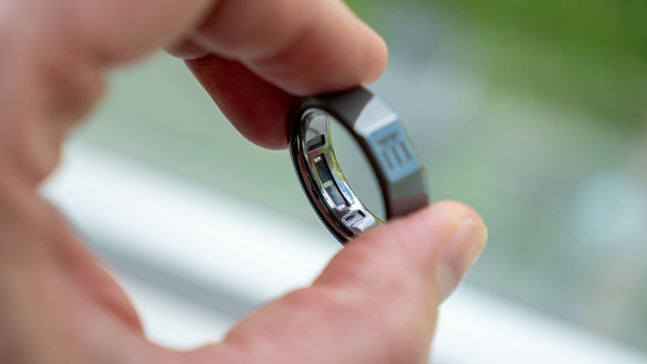 The sensors on the inside of the Even Realities R1 smart ring