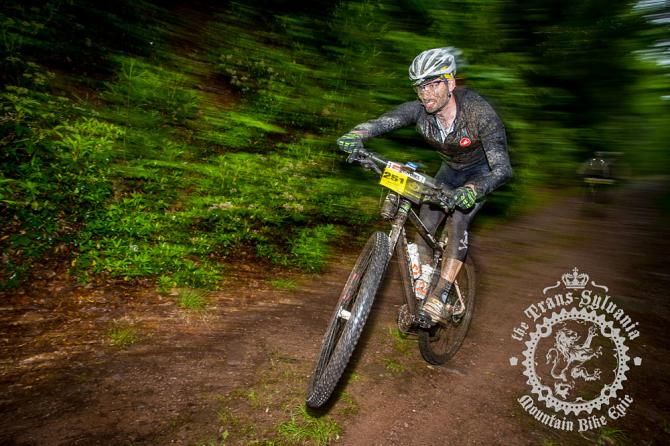 Mike Festa showboating the during the first enduro segment of stage 3.