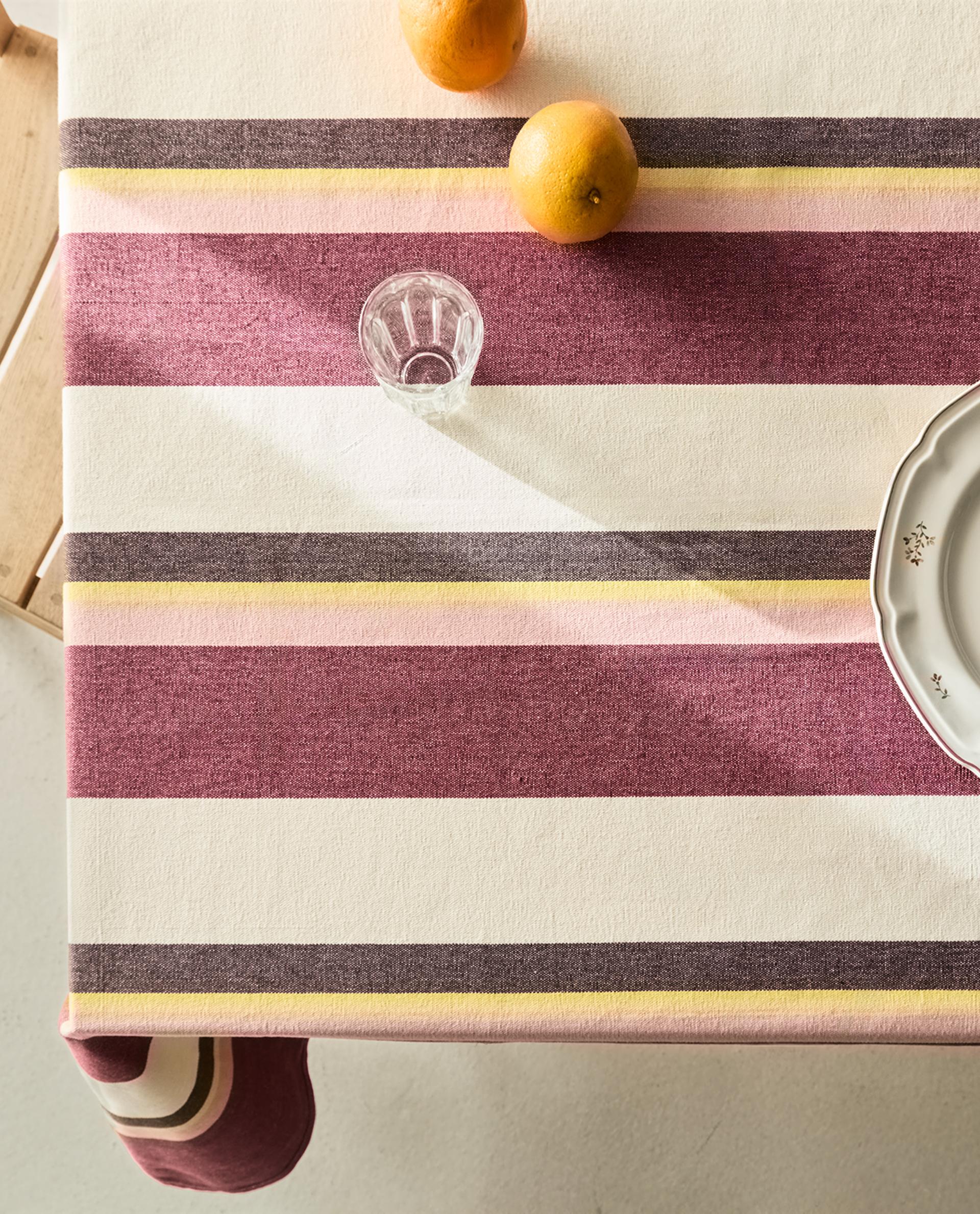 Striped Cotton Tablecloth X Collagerie