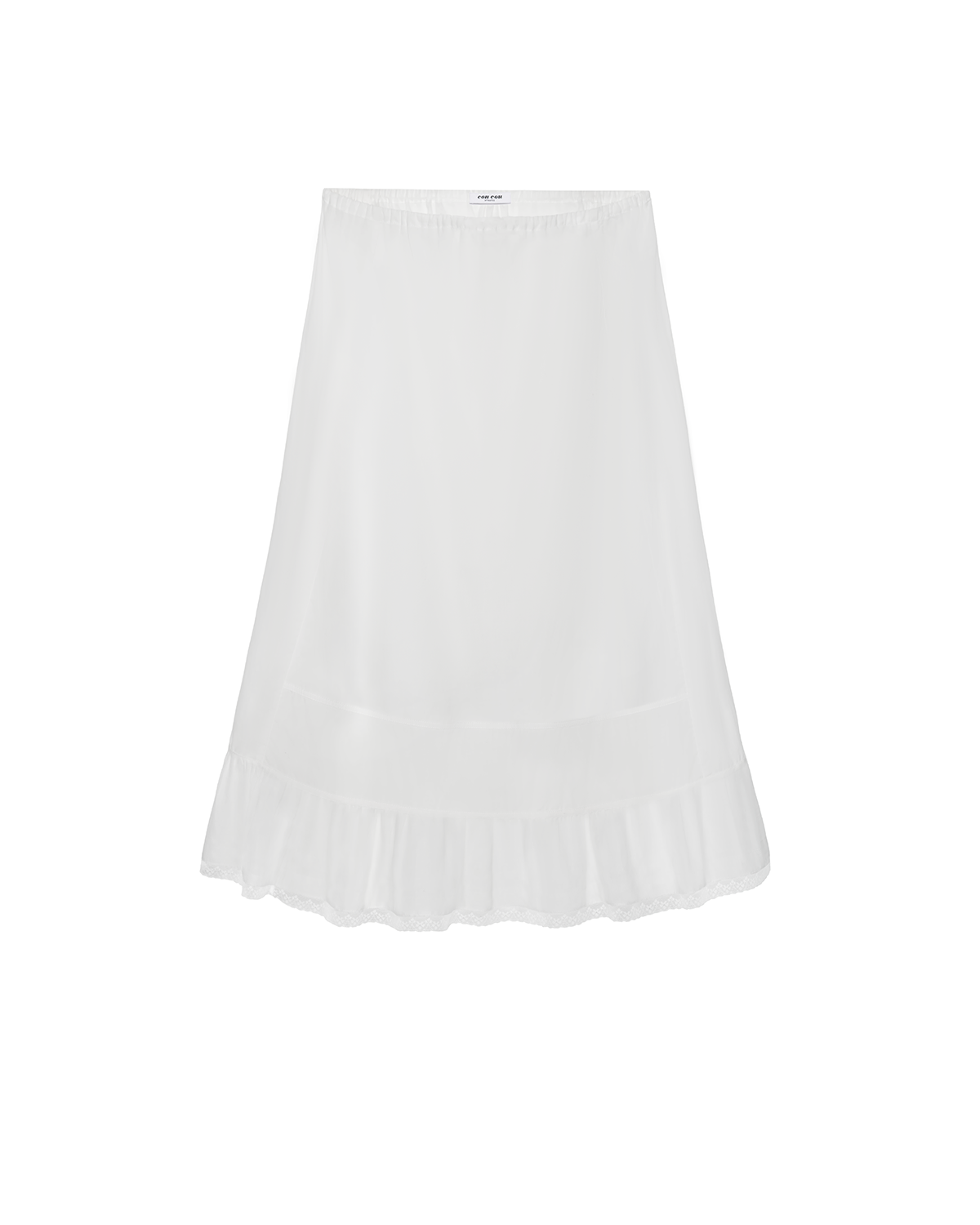 The Petticoat: White Cotton Voile