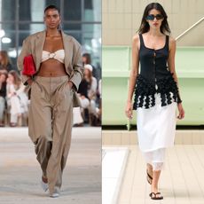 a collage of runway trends from Copenhagen Fashion Week S/S 26