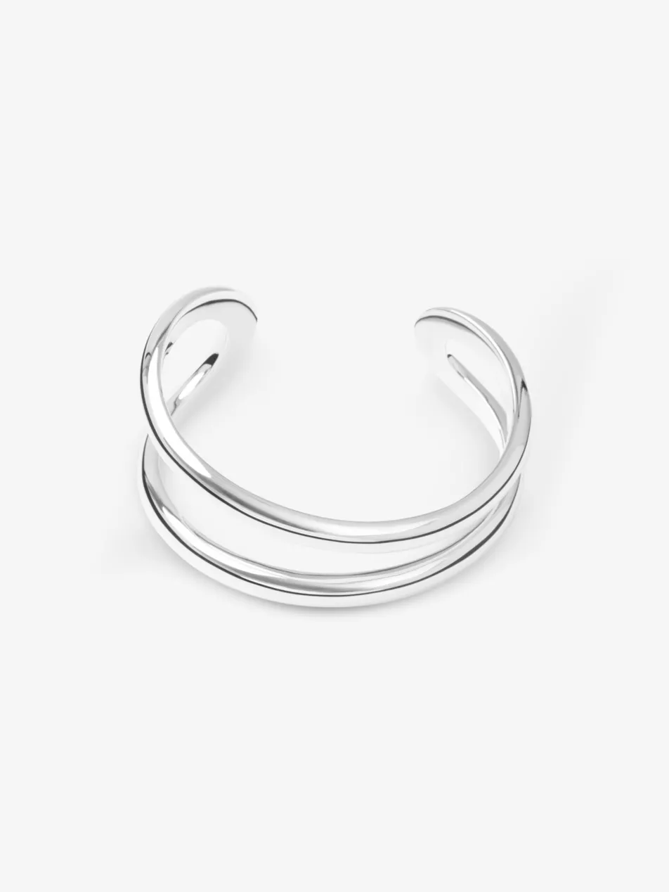Maggie Sterling Silver-Plated Brass Bracelet