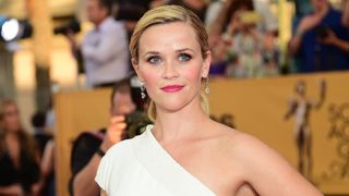 Reese Witherspoon wearing bold lipstick