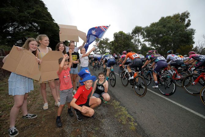 The young fans were out in force, unconcerned by the wet weather